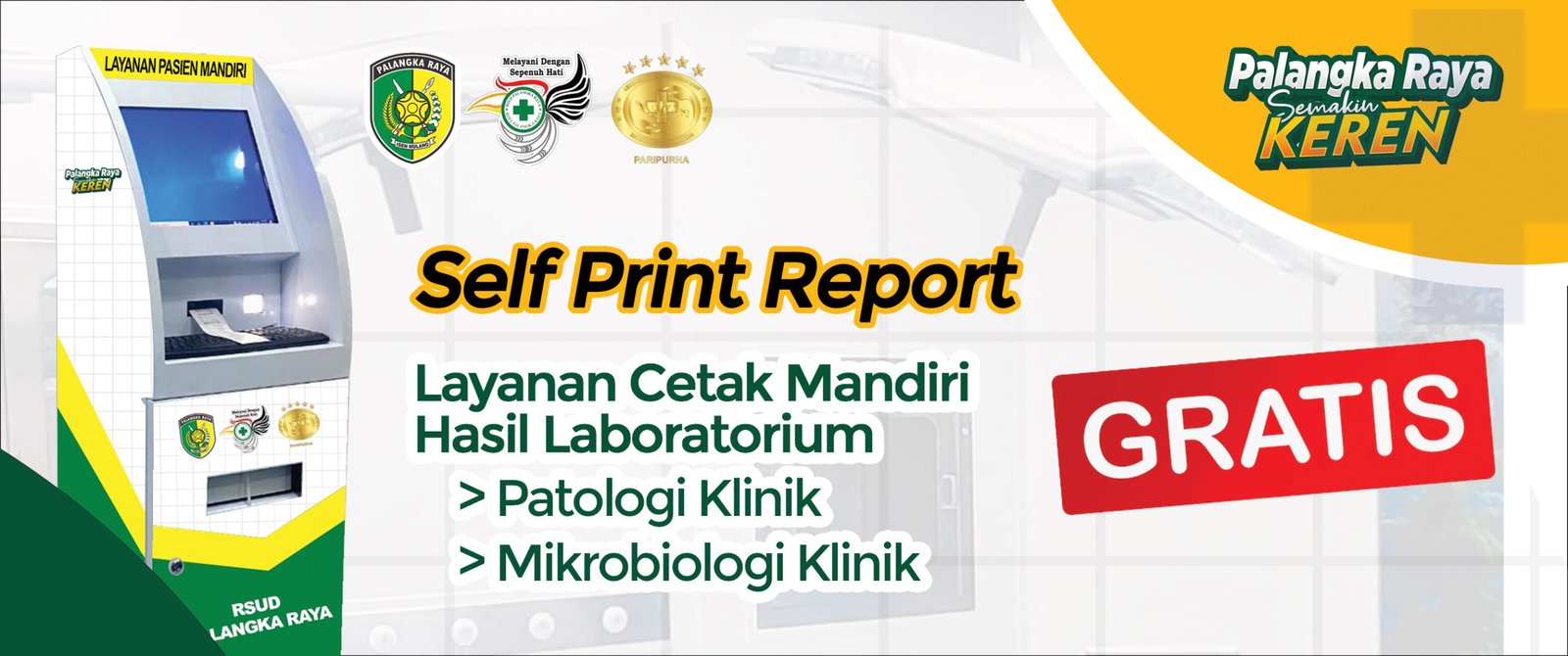 Tanpa Antre, Tanpa Tunggu: SelfPrint Report, Terobosan RSUD Palangka Raya Cetak Sendiri Hasil Lab